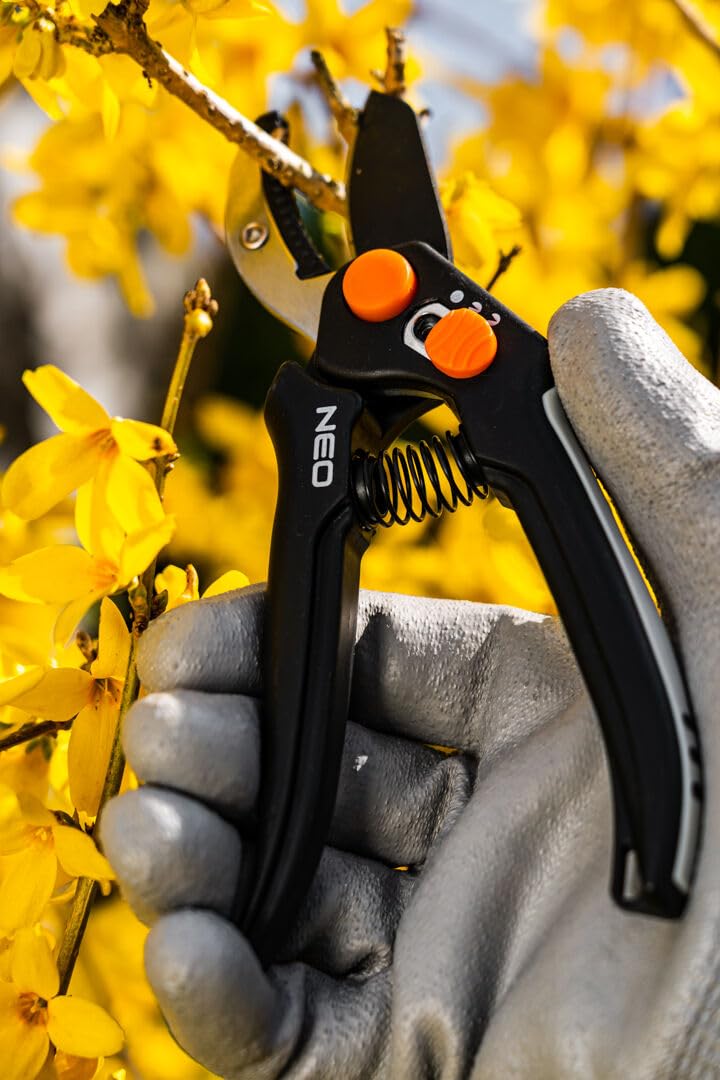 NEO TOOLS sécateur à enclume 185 mm coupe 15 mm bois dur