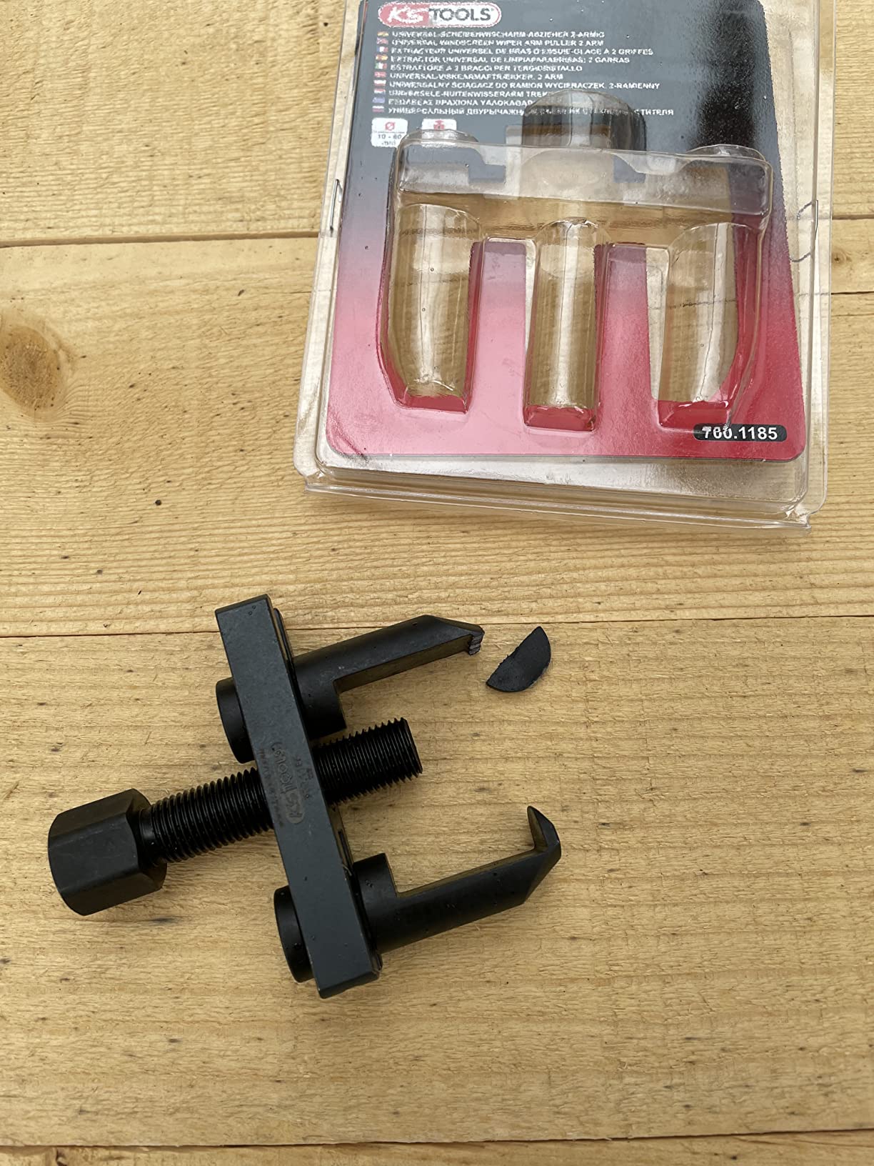 KS Tools 700.1185 Extracteur bras d'essuie-glace 2 griffes